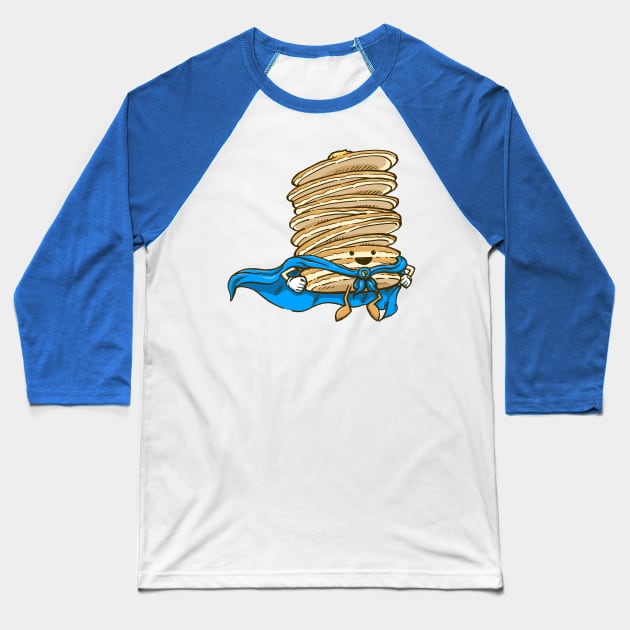 Captain Pancake Descends Baseball T-Shirt by nickv47